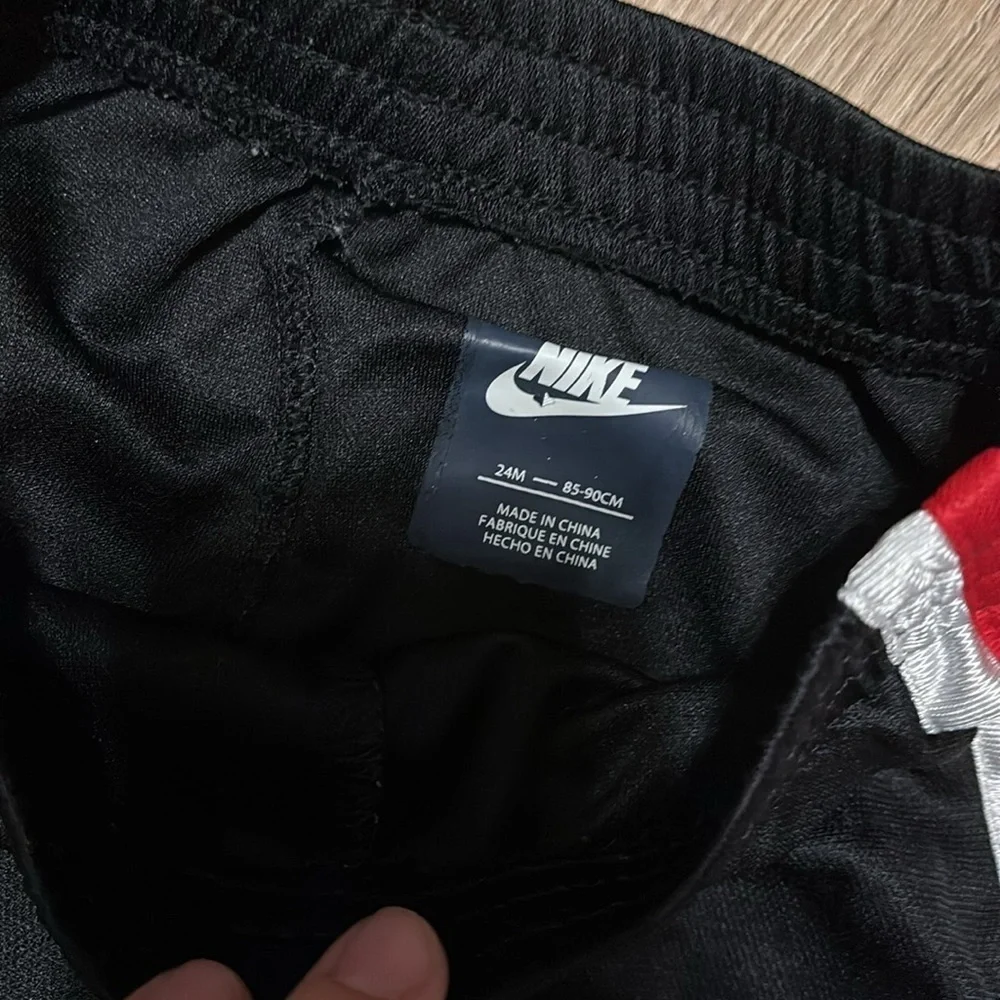 Nike Black and Red Athletic Shorts